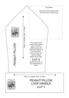 Paper peanut pillow pattern