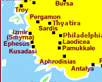 Map of Biblical Turkey