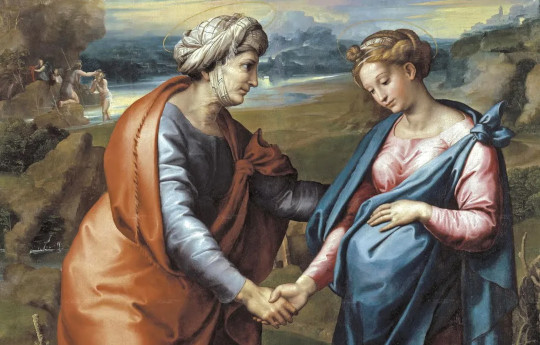 Elisabeth greeting the Virgin Mary