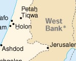 Map of modern Israel 2000