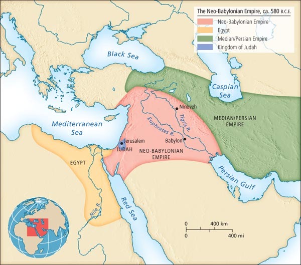 Map of the Neo-Babylonian Empire