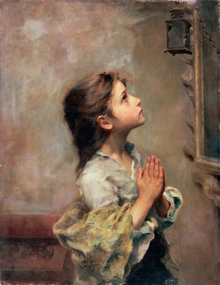 Praying girl