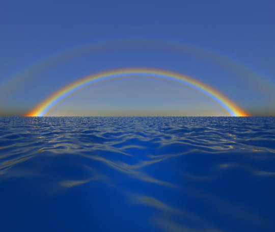 Rainbow over the sea