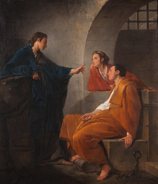 Joseph interpreting the dreams of Pharoah's servants