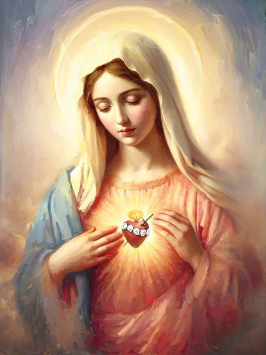 Mary and her sacred heart