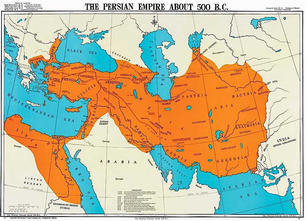 Map of the Persian Empire